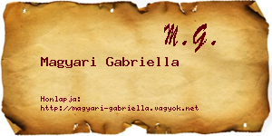 Magyari Gabriella névjegykártya