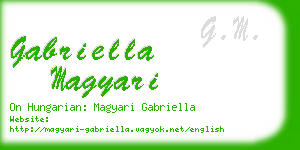 gabriella magyari business card